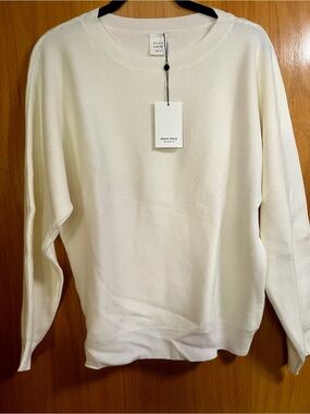 NWT- Ivory stitch dolman Sweater